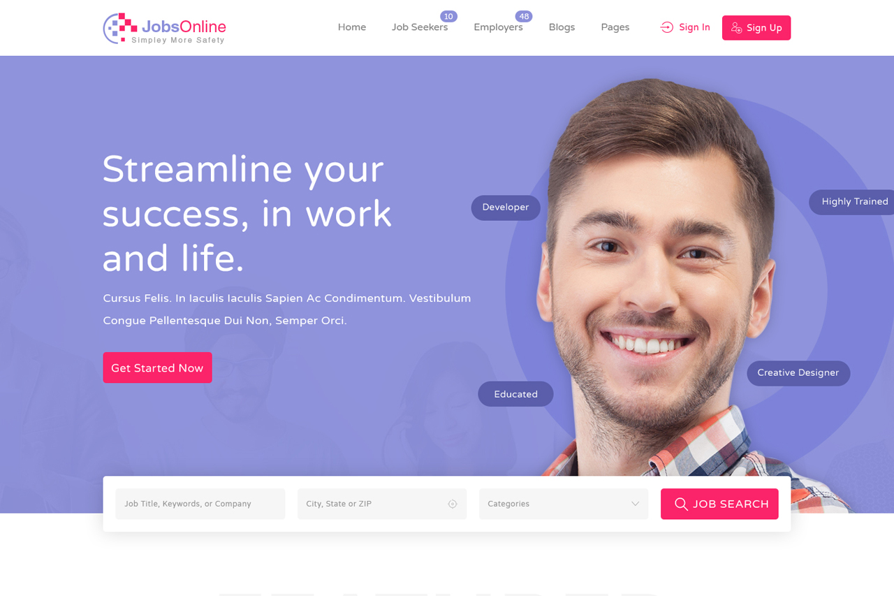 Jobs Online Homepage