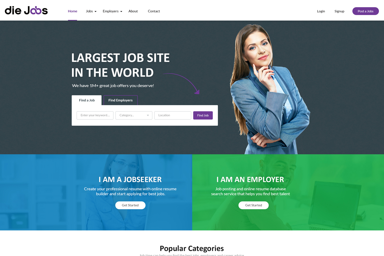 Job Time Homepage