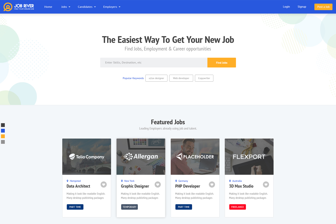 Job River Homepage