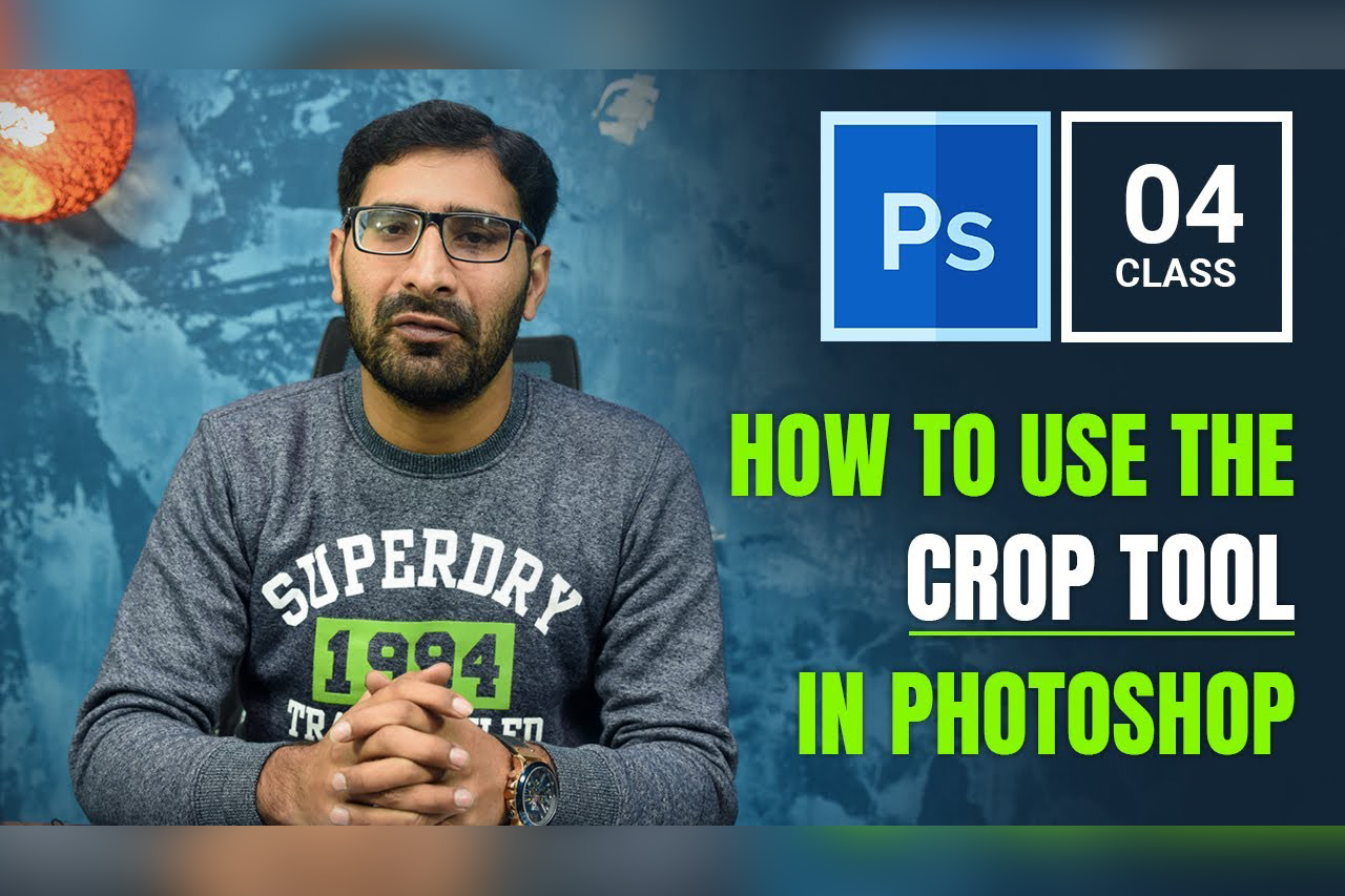 How To Use the Crop Tool In Photoshop | Class 4 – Urdu / Hindi