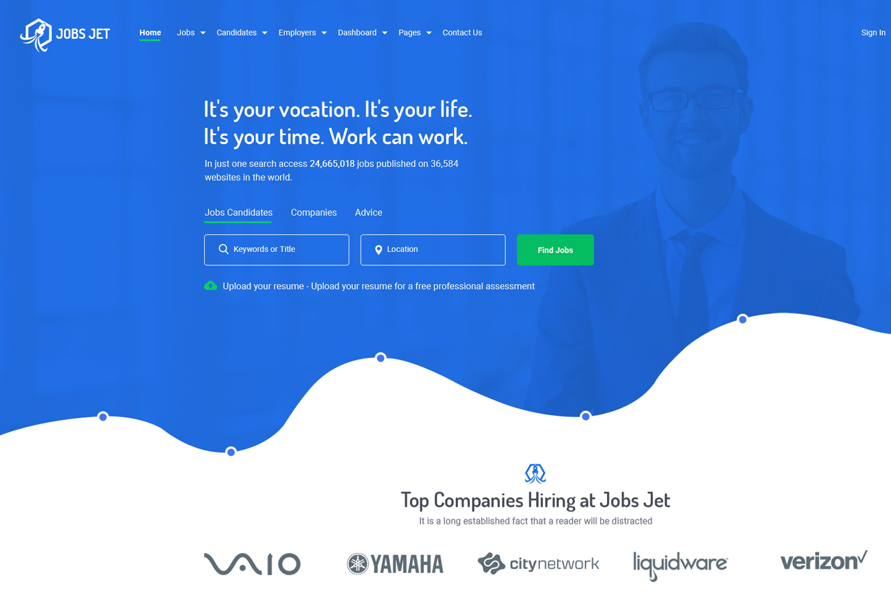 Jobs Jet Homepage